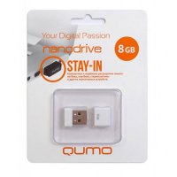 Компактная флешка для телефона и ноутбука USB Qumo Nanodrive 8Гб
