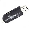 Компактный картридер 2 в 1 с USB и micro USB и слотами для чтения USB и Micro SD карт CR03