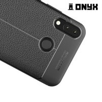 Leather Litchi силиконовый чехол накладка для Asus ZenFone 5Z ZS620KL - Черный