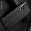 Leather Litchi силиконовый чехол накладка для Huawei Honor 30 Pro - Черный