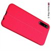 Leather Litchi силиконовый чехол накладка для Huawei Honor Play 3 - Красный