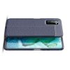 Leather Litchi силиконовый чехол накладка для Huawei Honor View 30 - Синий