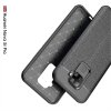Leather Litchi силиконовый чехол накладка для Huawei Mate 30 Lite - Черный
