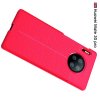 Leather Litchi силиконовый чехол накладка для Huawei Mate 30 Pro - Красный