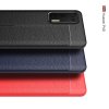 Leather Litchi силиконовый чехол накладка для Huawei P40 - Красный