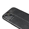Leather Litchi силиконовый чехол накладка для iPhone 13 - Черный