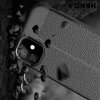 Leather Litchi силиконовый чехол накладка для iPhone 11 - Черный