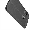 Leather Litchi силиконовый чехол накладка для Motorola Moto G8 Plus - Черный