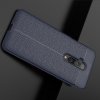 Leather Litchi силиконовый чехол накладка для OnePlus 7T Pro - Синий