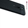 Leather Litchi силиконовый чехол накладка для Oppo A5 (2020) / Oppo A9 (2020) - Черный