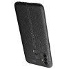 Leather Litchi силиконовый чехол накладка для Oppo A53 (2020) - Черный
