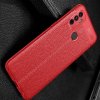 Leather Litchi силиконовый чехол накладка для Oppo A53 (2020) - Красный