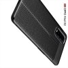 Leather Litchi силиконовый чехол накладка для Oppo Find X2 - Черный