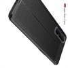 Leather Litchi силиконовый чехол накладка для Oppo Reno 3 Pro - Черный