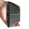 Leather Litchi силиконовый чехол накладка для OPPO Reno 5 Lite - Черный