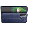 Leather Litchi силиконовый чехол накладка для Realme 6i - Синий