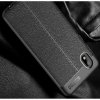 Leather Litchi силиконовый чехол накладка для Samsung Galaxy A01 Core - Черный