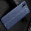 Leather Litchi силиконовый чехол накладка для Samsung Galaxy A01 Core - Синий