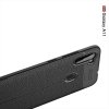 Leather Litchi силиконовый чехол накладка для Samsung Galaxy A11 - Черный