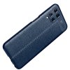 Leather Litchi силиконовый чехол накладка для Samsung Galaxy A22 - Синий