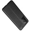 Leather Litchi силиконовый чехол накладка для Samsung Galaxy A52 - Черный