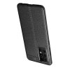 Leather Litchi силиконовый чехол накладка для Samsung Galaxy A72 - Черный