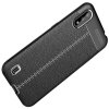 Leather Litchi силиконовый чехол накладка для Samsung Galaxy M01 - Черный