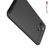 Leather Litchi силиконовый чехол накладка для Samsung Galaxy M30s - Черный