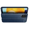 Leather Litchi силиконовый чехол накладка для Samsung Galaxy M32 - Синий