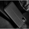Leather Litchi силиконовый чехол накладка для Samsung Galaxy M51 - Черный