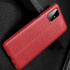 Leather Litchi силиконовый чехол накладка для Samsung Galaxy M51 - Красный