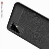 Leather Litchi силиконовый чехол накладка для Samsung Galaxy Note 10 Lite - Черный