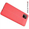 Leather Litchi силиконовый чехол накладка для Samsung Galaxy Note 10 Lite - Красный