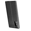 Leather Litchi силиконовый чехол накладка для Samsung Galaxy Note 20 - Черный