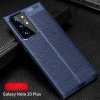 Leather Litchi силиконовый чехол накладка для Samsung Galaxy Note 20 Ultra - Синий