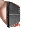 Leather Litchi силиконовый чехол накладка для Vivo v21 - Черный