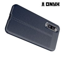 Leather Litchi силиконовый чехол накладка для Xiaomi Mi 9 SE - Синий