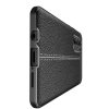 Leather Litchi силиконовый чехол накладка для Xiaomi Mi Note 10 Lite - Черный