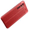 Leather Litchi силиконовый чехол накладка для Xiaomi Mi Note 10 Lite - Красный
