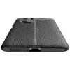 Leather Litchi силиконовый чехол накладка для Xiaomi POCO F3 - Черный