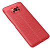 Leather Litchi силиконовый чехол накладка для Xiaomi Poco X3 NFC - Красный