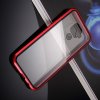Магнитный Стеклянный Чехол с Металлическим Бампером для Huawei Mate 30 Lite Красный