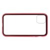 Магнитный Стеклянный Чехол с Металлическим Бампером для iPhone 11 Pro Max Красный
