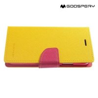 Mercury Goospery Горизонтальный чехол книжка для iPhone XR - Желтый