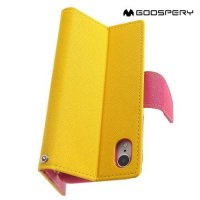 Mercury Goospery Горизонтальный чехол книжка для iPhone XR - Желтый