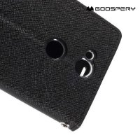 Mercury Goospery Горизонтальный чехол книжка для Sony Xperia XA2 - Черный