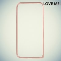 Металлический алюминиевый бампер для iPhone 8/7 - Розовое золото