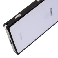 Металлический алюминиевый бампер для Sony Xperia Z2 - Черный