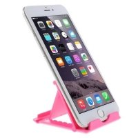 Многоугловая подставка для телефонов розовая
