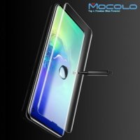 MOCOLO Изогнутое защитное 3D стекло для Samsung Galaxy S10 - Прозрачное Жидкий Ультрафиолетовый Клей